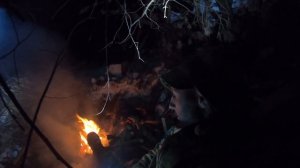 Переночевал один в холодном зимнем лесу. Выживание в лесу зимой  в летней палатке предподогрев земл