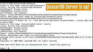 Run a QuasarDB on Debian via Docker