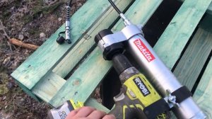 Механический шприц для смазки на шуруповёрт # Makita