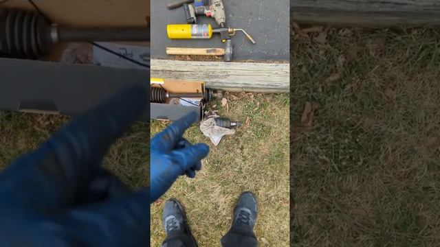 homemade catch can works!blew my pass front axle yesterday ? getting it fixed right now ??