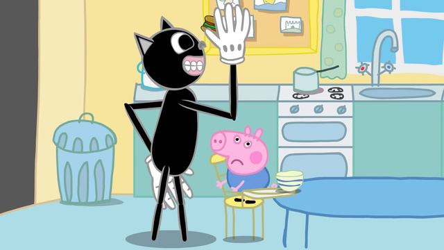 Peppa Expected to see Santa - Horror Story Animation