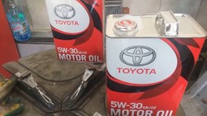 Замена масла тойота