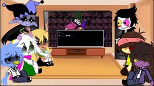 Deltarune react to spamton +noelle boss fight