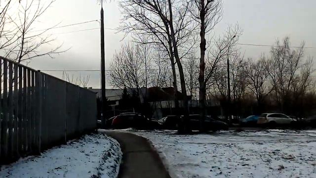 Москва 1827 посёлок Екатериновка, Рублёвское шоссе, 3-я (третья) Черепковская улица зима день смотреть онлайн