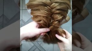 Плетение косы из двух прядей