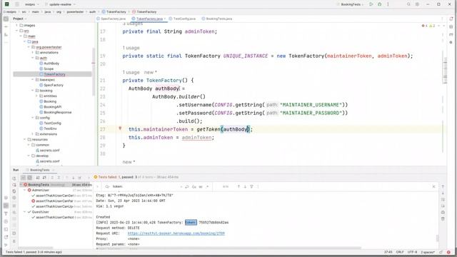 #29 Creating singleton auth token class to reuse auth tokens across tests смотреть онлайн