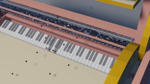 The Piano Printer V3 - Marble Machine Physics Simulation (Wintergatan)