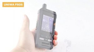 UNIWA F80S Android Zello Realptt 4G Walkie Talkie PoC Radio 200 km to 3000 mile Long Range