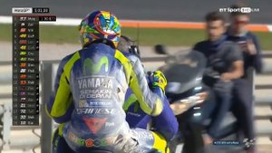 VALENTINO ROSSI BIG CRASH IN VALENCIA TEST