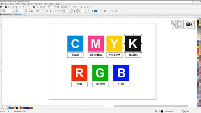 DIFFERENCE BETWEEN CMYK & RGB FOR PRINT | COREL DRAW CLASS 2 | IN URDU смотреть онлайн