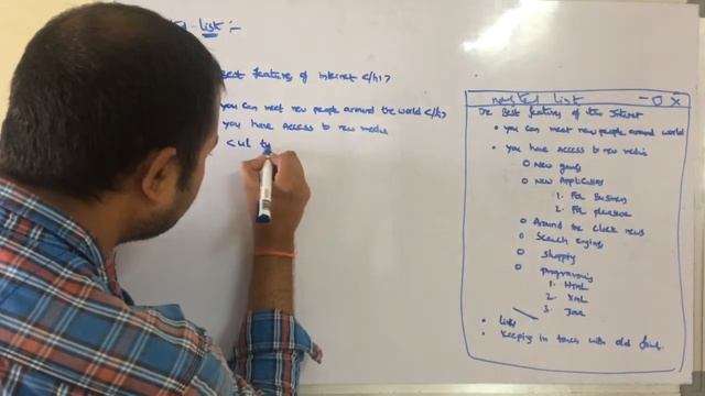 Nested List in HTML