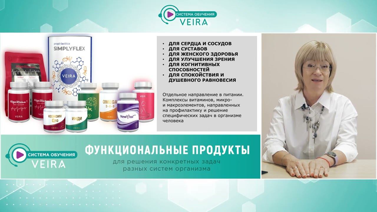 ФУНКЦИОНАЛЬНЫЕ ПРОДУКТЫ для решения конкретных задач разных систем организма