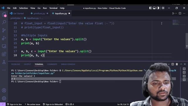 Python print, input, string formatting function in Telugu | Codenetra | Python in telugu | video -