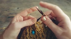 Авоська спицами. МК.