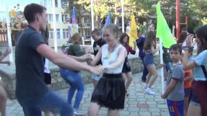 Линейка открытия 1 летней смены в санатории "КОСМОС"