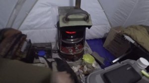 Рыбалка с Сыном. Якутия. Керосиновый обогреватель (типа керона) хреновая вешь. Неудачная рыбалка.