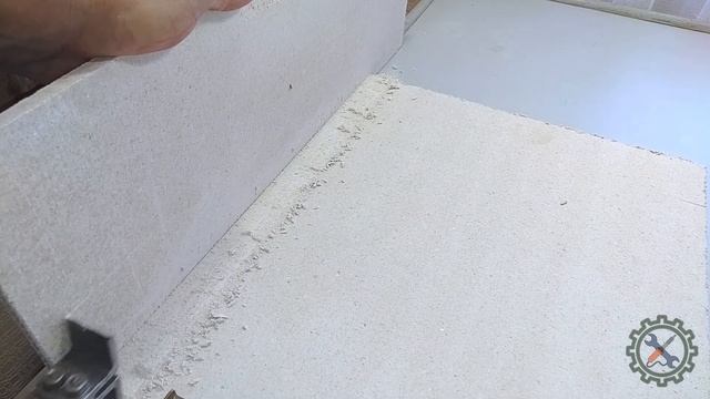 Самодельный ИНСТРУМЕНТ для изготовления ПАЗОВ ДЛЯ СЕРПЯНКИ, на установленных листах ГВЛ. смотреть онлайн