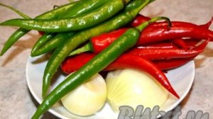 Заготовка острого перца на зиму