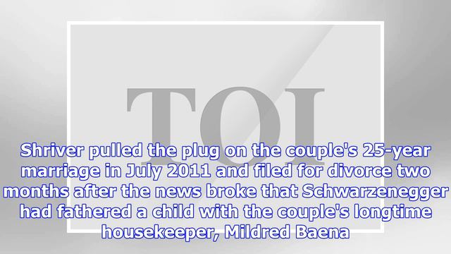 Arnold schwarzenegger: cheating on maria shriver was a major screw-up - times of india смотреть онлайн