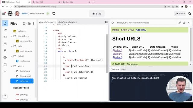 Adding Views, Layout + CSS Styling to the URL Shortener [Project Tutorial - Part 2]