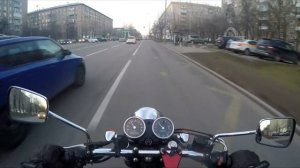 Kawasaki w650, будничная езда по Москве