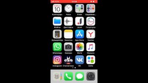 Как сделать док панель прозрачной без джейлбрейка. На любом айфоне. iPhone dock panel .