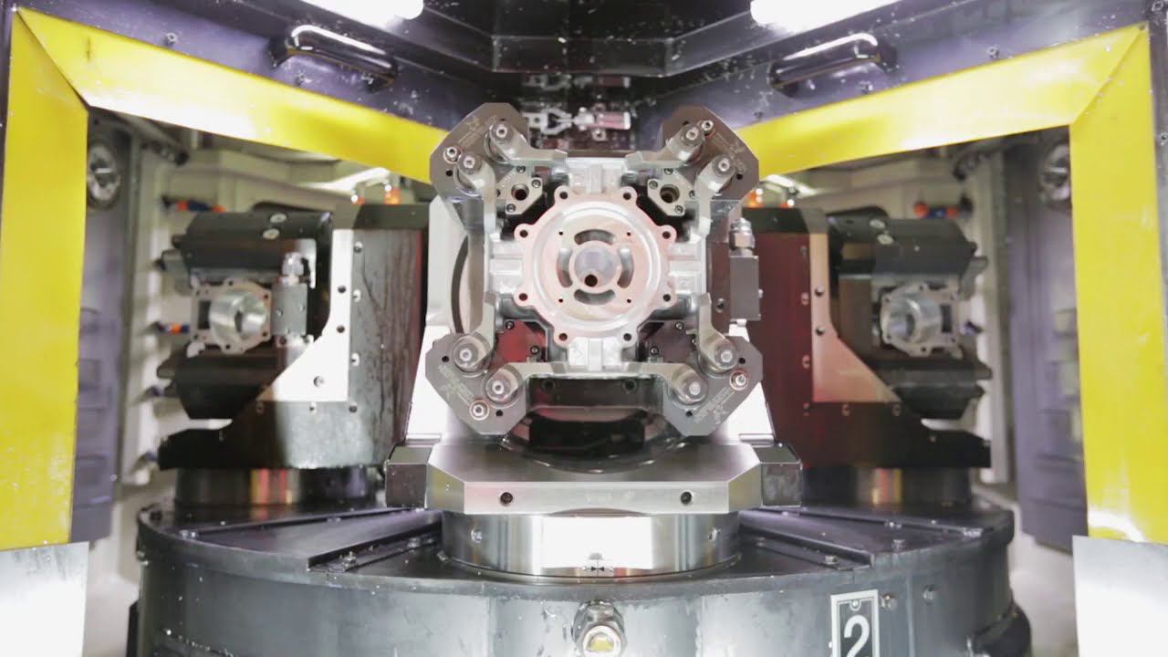 Запрессовка втулки и обработка 5 сторон алюминиевой детали за 1 установ смотреть онлайн