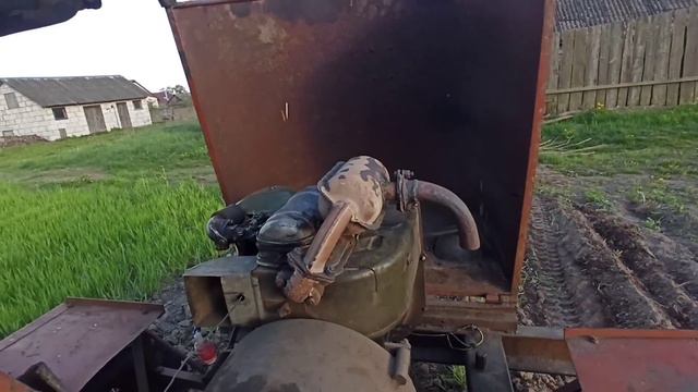 Полевые испытания самодельного трактора СССР