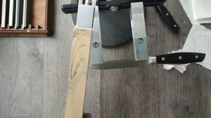 Заточка кухонных ножей Fissler Pro, сталь X30CR13, камнями Косим 14А