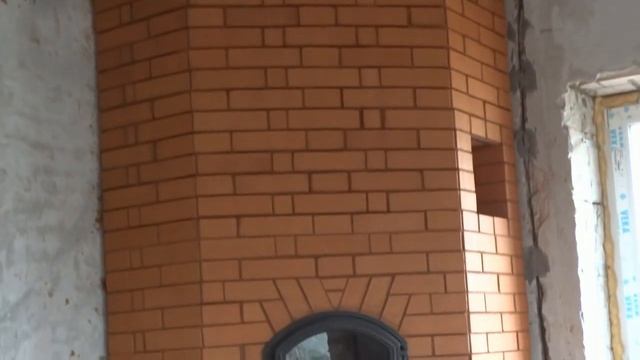 Угловая каминопечь с духовкой под отделку смотреть онлайн