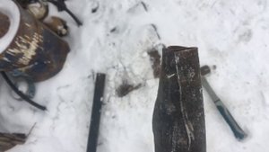 Как забить трубу в замёрзшую землю.