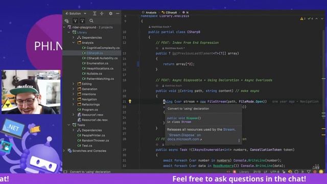 Become a productive .NET Developer with JetBrains Rider - PHINUG 2021.10
