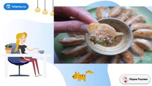 Пельмени с семгой. Праздничный стол