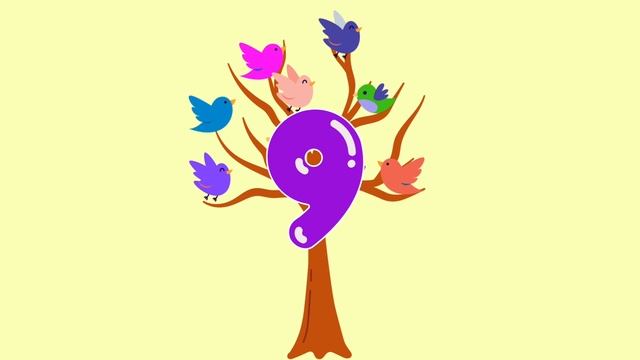 Число і цифра 9. Відеозаняття для дошкільнят смотреть онлайн