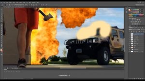 EXPLOSION - Photoshop Timelapse - Featuring H. R. D.