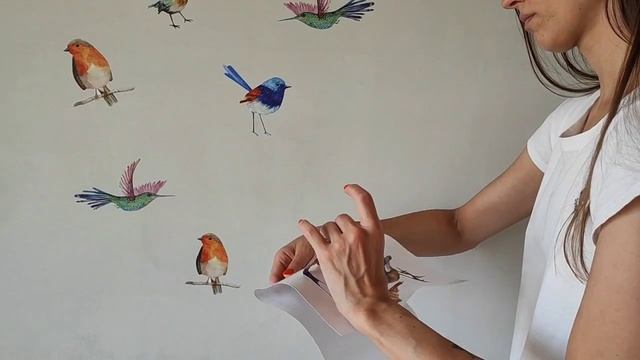 Обзор на интерьерные наклейки "Птицы" VEROL смотреть онлайн