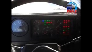 Заводим бортовой автомобиль МАЗ в мороз -20