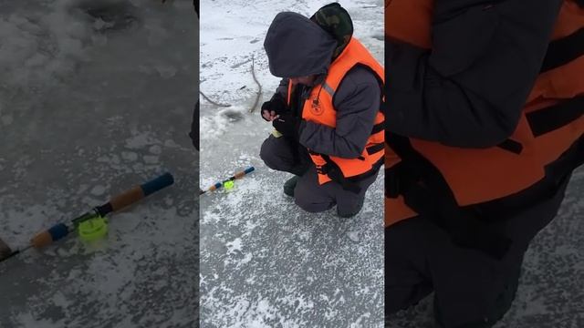 Зимняя рыбалка. Ловля на подтяг (покаток) смотреть онлайн
