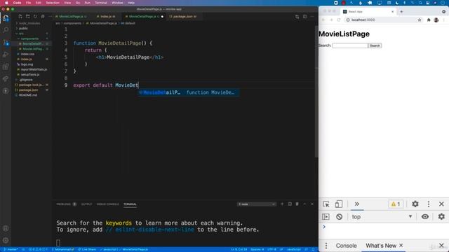 Adding Routing Using react router DOM - React JS for the Absolute Beginner