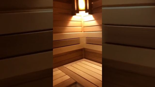 Баня. Отделка канадским кедром!  #баня #парная #отделка #сделалсам