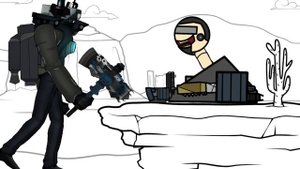 анимация, про агентов и skibidi туалетов