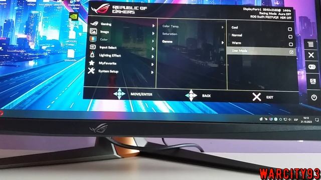 Asus ROG Swift PG27UQR - Default Menu Settings | Best Settings смотреть онлайн
