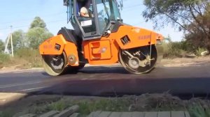 работа асфальтового катка