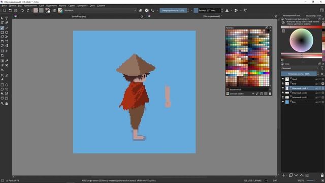 Пиксельная графика для платформера на Unity | Part 1