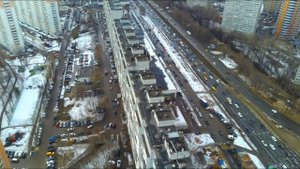 Полет над улицей Новаторов г Москва