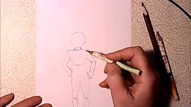 Рисование фигуры человека с соблюдением пропорций смотреть онлайн