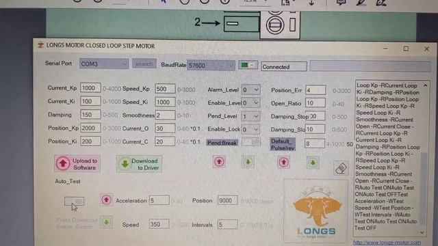 Longs Motor HBS57 Closed Loop Stepper Driver Setup and Programming смотреть онлайн