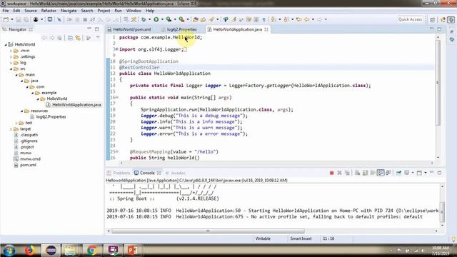 Log4j2 Configuration in Spring Boot: Using log4j2.properties for Logging | Spring Boot logging