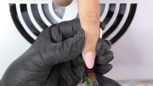 Витражный выкладной френч. Современный миндаль