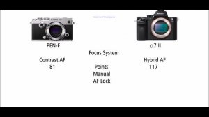 Olympus PEN-F vs Sony α7 II